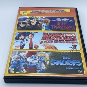 Cloudy with a Chance of Meatballs, Hotel Transylvania, The Smurfs 3 DVD Set